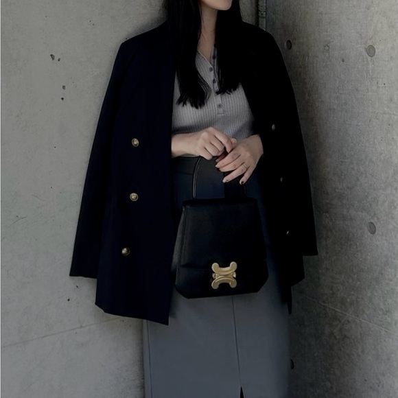 Vintage Celine Triomphe Suede Two-Way bag - Picture 4 of 17